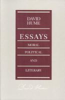 Essays, moral, political, and literary /