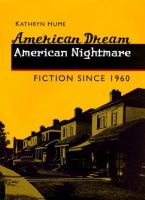 American Dream, American Nightmare : Fiction since 1960 /