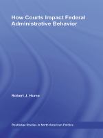 How Courts Impact Federal Administrative Behavior.