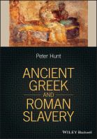 Ancient Greek and Roman slavery