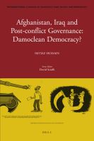 Afghanistan, Iraq, and Post-Conflict Governance.
