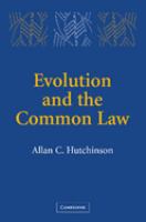 Evolution and the common law /