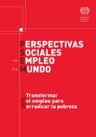 Perspectivas sociales y del empleo en el mundo 2016 : Transformar el empleo para erradicar la pobreza.