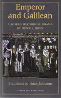 Emperor and Galilean : a world historical drama, 1873 /