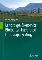 Landscape Bionomics Biological-Integrated Landscape Ecology