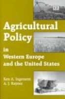 Agricultural policy in Western Europe and the United States /