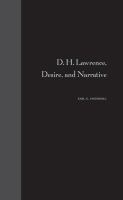 D.H. Lawrence, desire, and narrative /