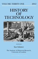 History of Technology Volume 31.