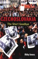 Czechoslovakia--the short goodbye /