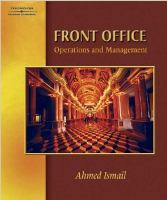 Front office operations and management