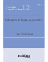 Instituciones de derecho administrativo - 2da. Edición /