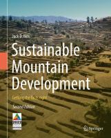 Sustainable Mountain Development Getting the facts right /