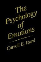 The psychology of emotions /