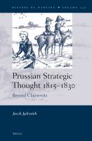 Prussian Strategic Thought 1815-1830.