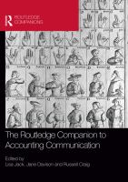 The Routledge Companion to Accounting Communication.