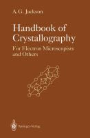 Handbook of crystallography for electron microscopists and others /