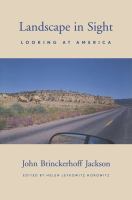 Landscape in sight : looking at America /