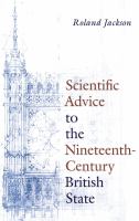 Scientific Advice to the Nineteenth-Century British State /