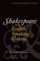 Shakespeare and the English-Speaking Cinema.