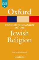 A concise companion to the Jewish religion