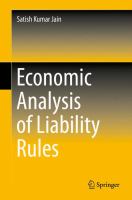 Economic Analysis of Liability Rules