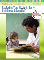 Exploring your role in early childhood education /