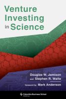 Venture Investing in Science.