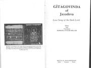 Love song of the dark lord : Jayadeva's Gitagovinda /