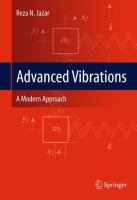 Advanced Vibrations A Modern Approach /