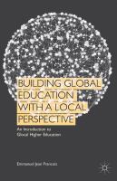 Building global education with a local perspective an introduction to glocal higher education /