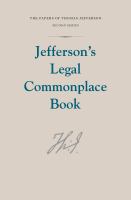 Jefferson's legal commonplace book /