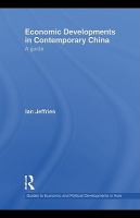 Economic developments in contemporary China a guide /