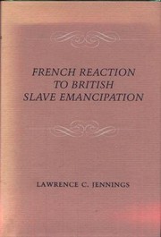 French reaction to British slave emancipation /
