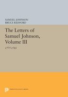 The letters of Samuel Johnson.