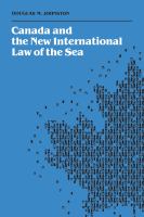 Canada and the new international law of the sea /