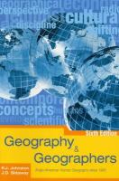 Geography & geographers : Anglo-American human geography since 1945 /