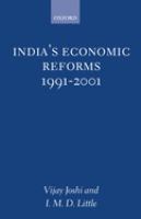 India's economic reforms, 1991-2001 /