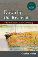 Down by the riverside : a South Carolina slave community /