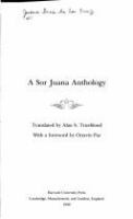 A Sor Juana anthology /
