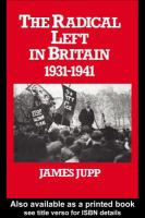 The Radical Left in Britain : 1931-1941.