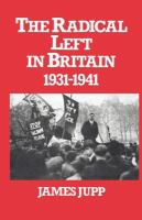 The radical left in Britain, 1931-1941 /