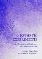 Esthetic Experiments : Interdisciplinary Challenges in American Studies.