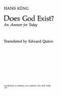 Does God exist? : An answer for today /