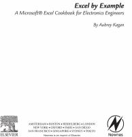 Excel by example a Microsoft Excel cookbook for electronics engineers /