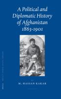 Political and Diplomatic History of Afghanistan, 1863-1901.