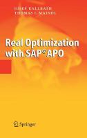 Real optimization with SAP APO