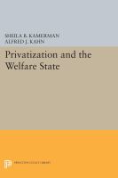 Privatization and the Welfare State.