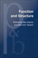 Function and Structure : In honor of Susumu Kuno.