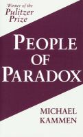 People of paradox : an inquiry concerning the origins of American civilization /