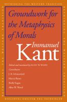 Groundwork for the Metaphysics of Morals.